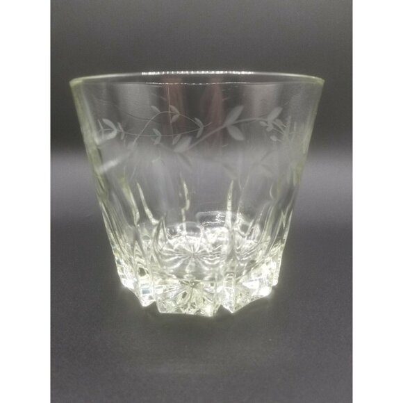 Princess House Heritage Pattern Glass Ice Bucket and Tongs - Picture 4 of 11